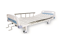 乐康LK-C4手动病床ABS挂式床头冲孔双摇床